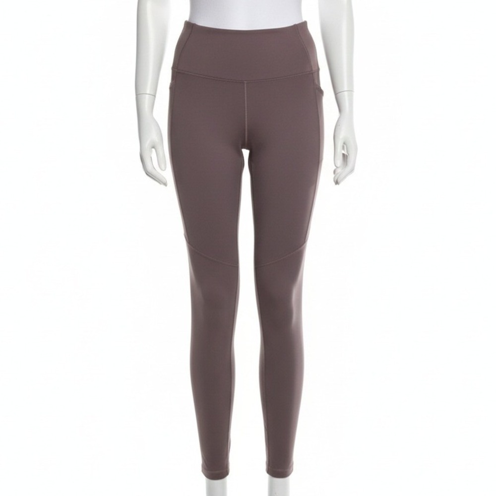CALIA Warm Collection High Rise Legging XS Full Length Fleece Mauve Yoga Workout